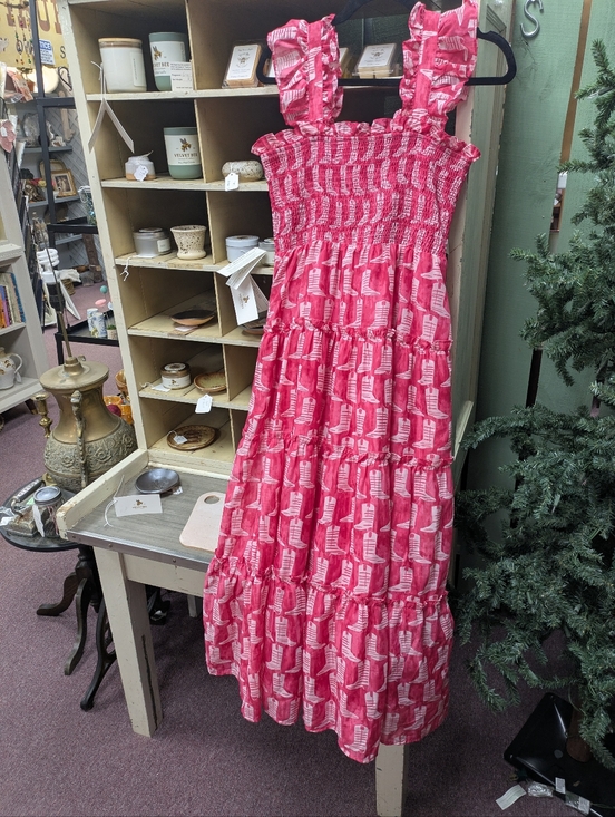 J.Marie Dresses & Skirts - J. Marie western Cowboy Boot Maxi Dress